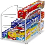 Simple Houseware Kitchen Wrap Organizer Rack, White