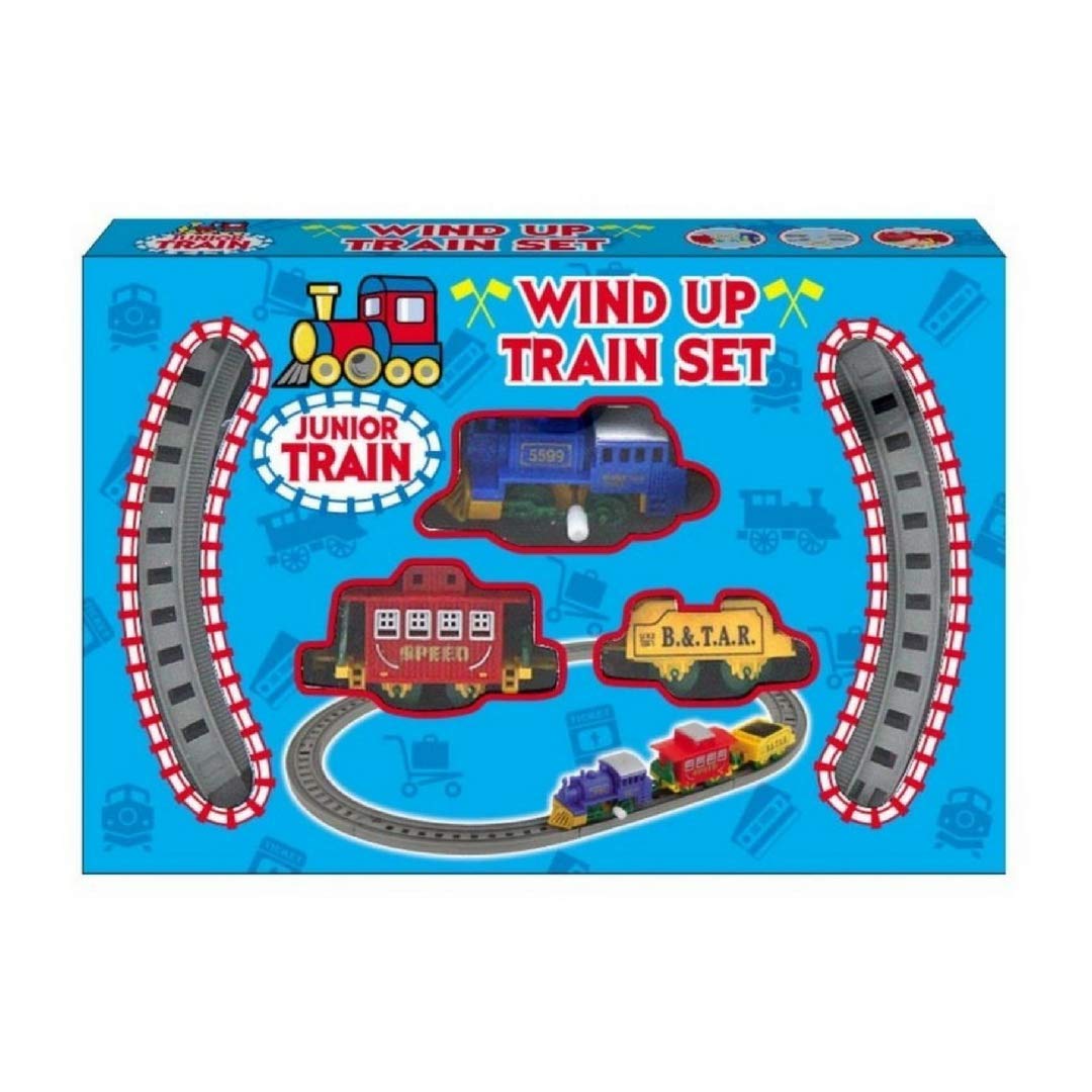 Junior train Wind Up Train Set, 8 pc