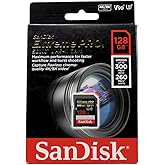 SanDisk 128GB Extreme PRO SDXC UHS-II Memory Card - C10, U3, V90, 8K, 4K, Full HD Video, SD Card - SDSDXDK-128G-GN4IN