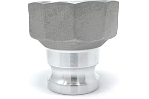 Gloxco Aluminum Type A Cam and Groove Reducer, 2" Male Camlock x 3" Female NPT (CAM-2030-AR-AL)