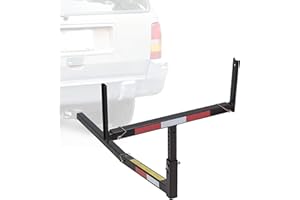 HECASA Adjustable Pickup Truck Bed SUV Extender Extension Rack Hitch Mount Truck Bed Extension for Ladder Rack Kayak Canoe Lu