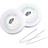 42ft Clear Bead Cord Crystal Elastic Stretchy Bracelet String for Jewelry Making Necklace Bracelet Beading Thread, 0.8 mm, 1mm