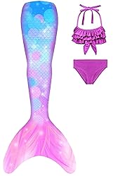 Superband Girls Mermaid Bathing Suit 3PCS