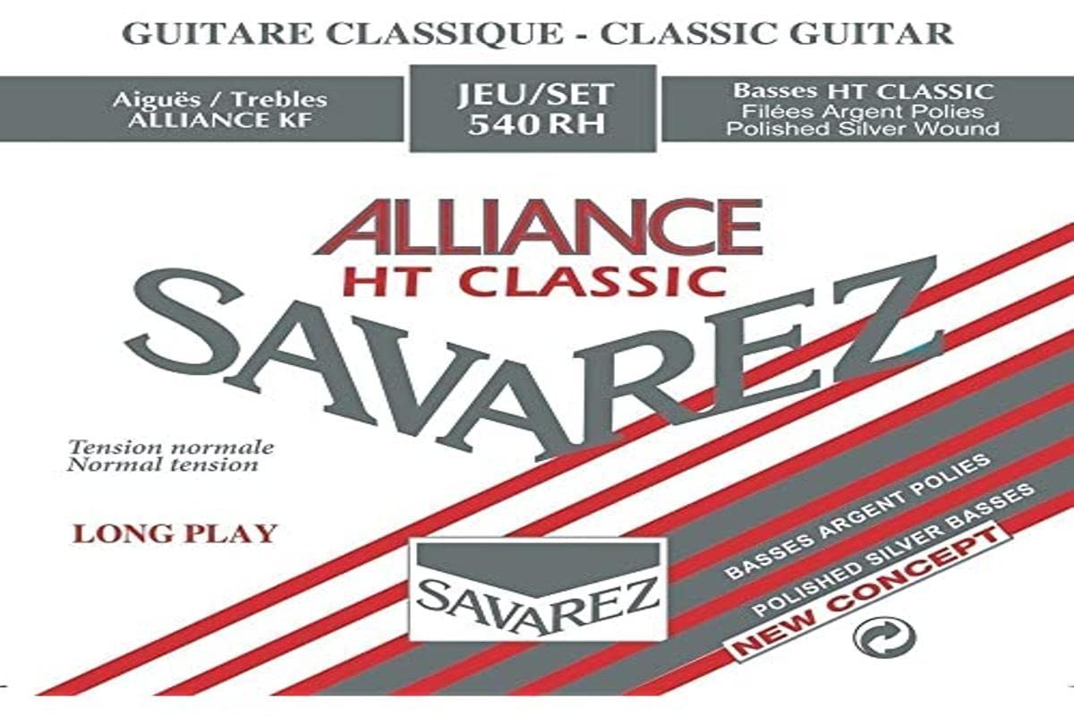 Savarez string for classical guitar Alliance Cristal 570 CR standard tension, red, Cristal nylon, silver-plated wound — image 1