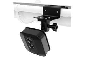 HOLACA Gutter Mount for Blink XT2/XT1, Outdoor, Mini2/1 - Weatherproof, Perfect Angle for Blink Home Security (1 Pack, Black)