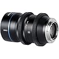 SIRUI 35mm F1.8 1.33X APS-C Anamorphic Lens Cinema Lens with Adapter for E Mount, Blue Flare