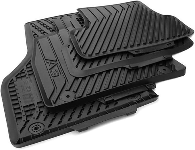 Genuine Audi Rubber Mats Original Quality Mats Rubber Black 4piece