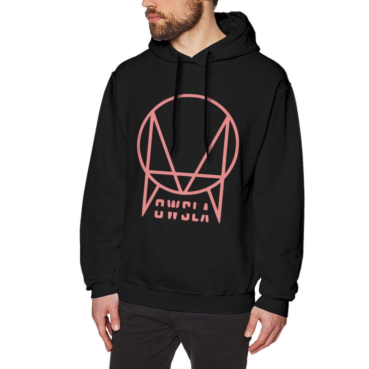 HOPLUM LO Pink Skrillex Recess Owsla Mans Hoodies Sweatshirt Pullover Long Sleeve Black