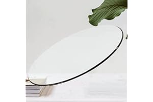 Btikita 28" Tempered Glass Table Top Round Transparent Table Surface 1/4'' Thick Pencil Polished Edge Multipurpose for Dining, Coffee, Restaurant Table (28 inch)