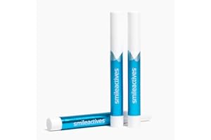 Smileactives Teeth Whitening Pen for White Smile, Fast Tooth Whitener and Stain Remover with Precision Brush Tip, Dental Quality Whitening Gel, Travel Pen, Easy to Use, Vanilla Mint Flavor, 3 Pack