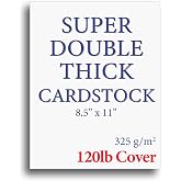 SUPER Thick 120lb Cover Cardstock Paper - Natural Cream, 8.5x11 Inches, 50 Sheets, For Invitations - View #3