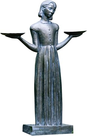 Amazon Com Potina Savannah Bird Girl Statue With Pedestal Lawn