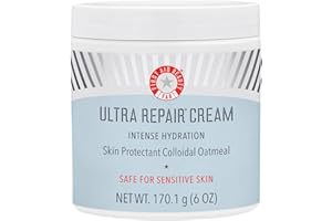 First Aid Beauty - Ultra Repair Cream, Intense Hydration Whipped Colloidal Oatmeal, Clinically Proven to Strengthen Skin Barrier in 7 Days & Helps Relieve Eczema, Luxury Face & Body Moisturizer, 6 oz