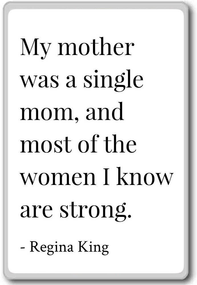 Imán para nevera con citas de Regina King, Blanco: Amazon.es: Hogar