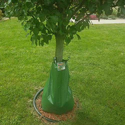 Iowa Worm Composting Tree Watering Bundle, 4 Items - 2 Slow Release Watering Bags for Trees 15 gal.- 1 Slow Release Watering Bag for Trees and Shrubs 15 Gal.- 1 Handy Frig Magnet Watering Reminder