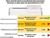 Se7enline MacBook Pro 15 case A1707 A1990 Touch Bar Crystal Black Hard Shell view 2