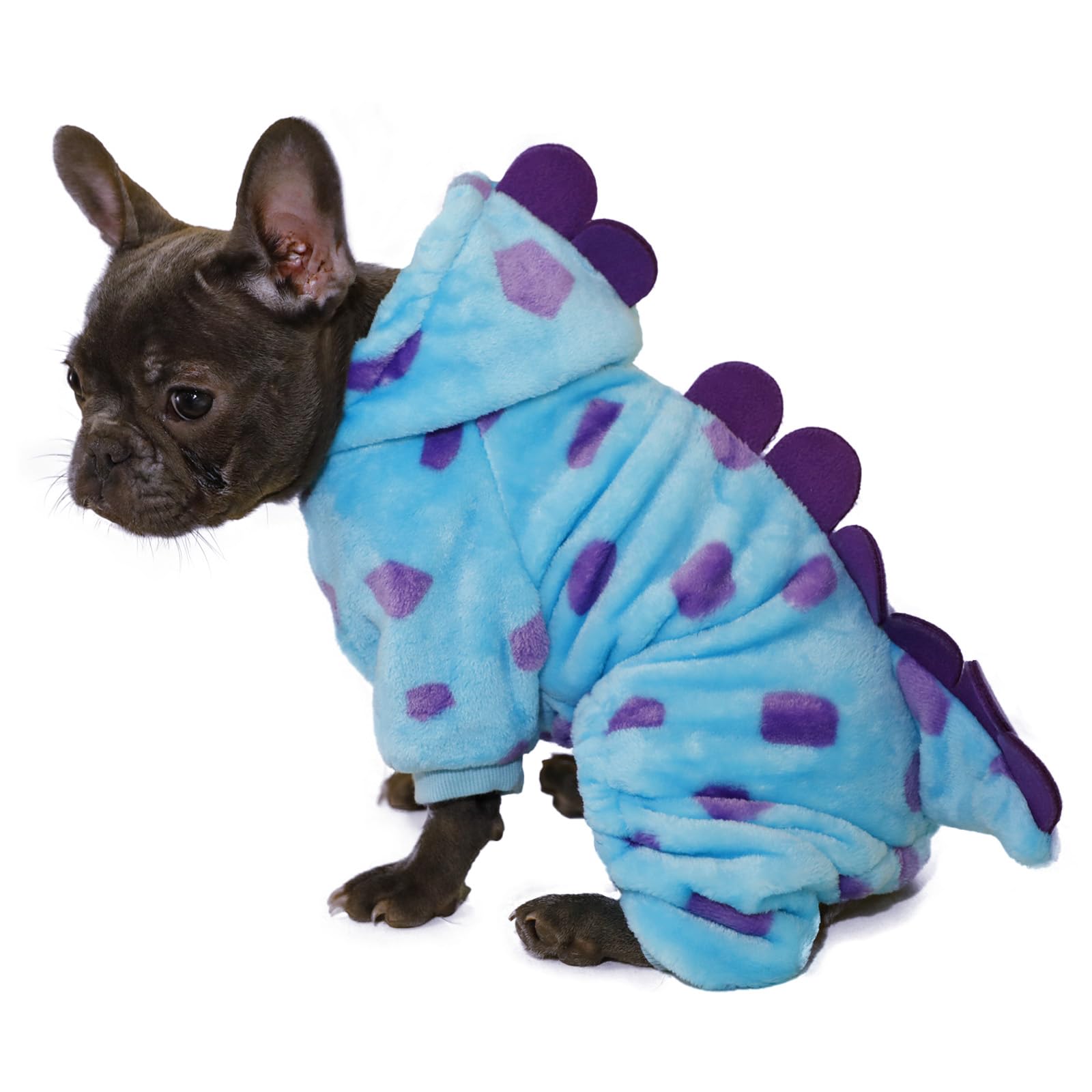 Photo 1 of Dinosaur Costume for Small Dogs and Cats, Dog Hoodies Cold Weather Coat,Dog Pajamas for Christmas Halloween