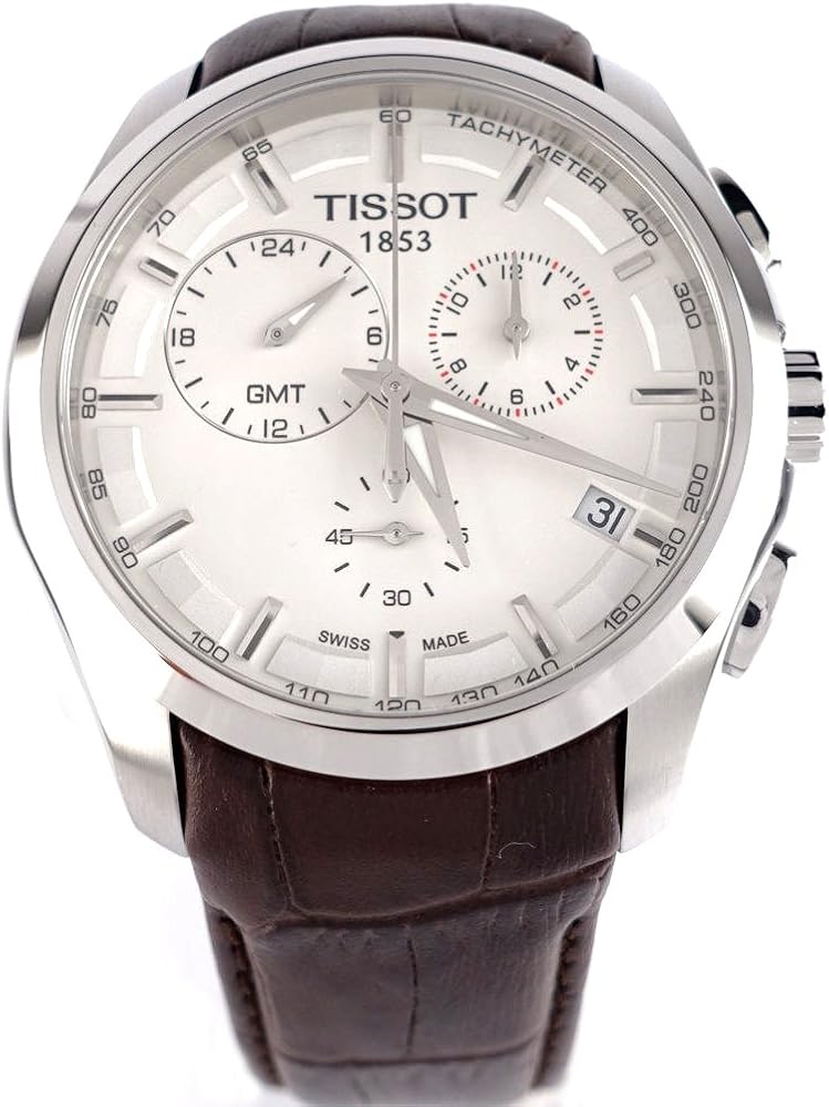 Tissot Couturier GMT White Dial Mens Watch T0354391603100 Tissot