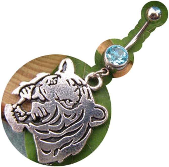 Tiger Belly Button Ring, Belly Jewelry, Belly Button Ring, 2 pcs