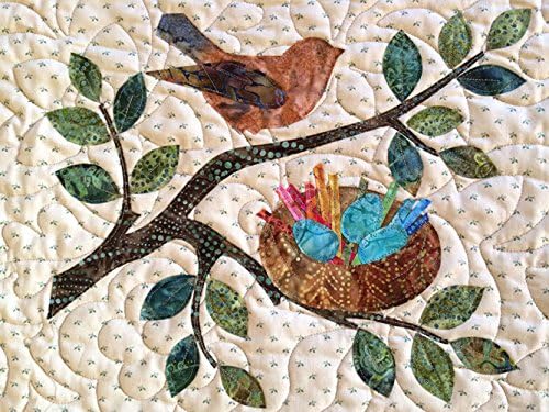 Kit~Rainbow Nest Silhouettes 12'' x 16''Finished Block ~ Pre-Cut Laser Cut Fusib