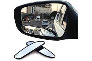 EEEkit Blind Spot Mirror, 2pcs HD Glass Convex Car Blind Spot Mirrors 360 Degree Rotating Blindspot Mirrors Convex Rearview M