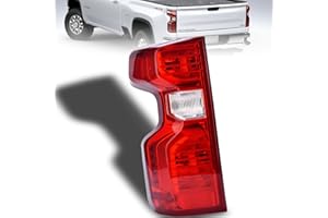 Nakuuly Tail Light Halogen Type Compatible With 2019 2020 2021 2022 2023 2024 Chevy Silverado 1500 2500HD 3500HD Left Driver 