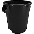 SPARTA Bronco 10 Gallon Trash Can, Thick Polyethylene Bin, NSF Certified Waste Container with Top Handles, Bottom Handholds, 