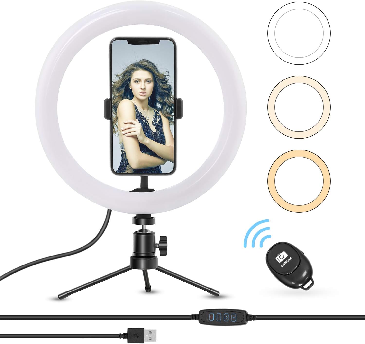 luce ad anello per laptop