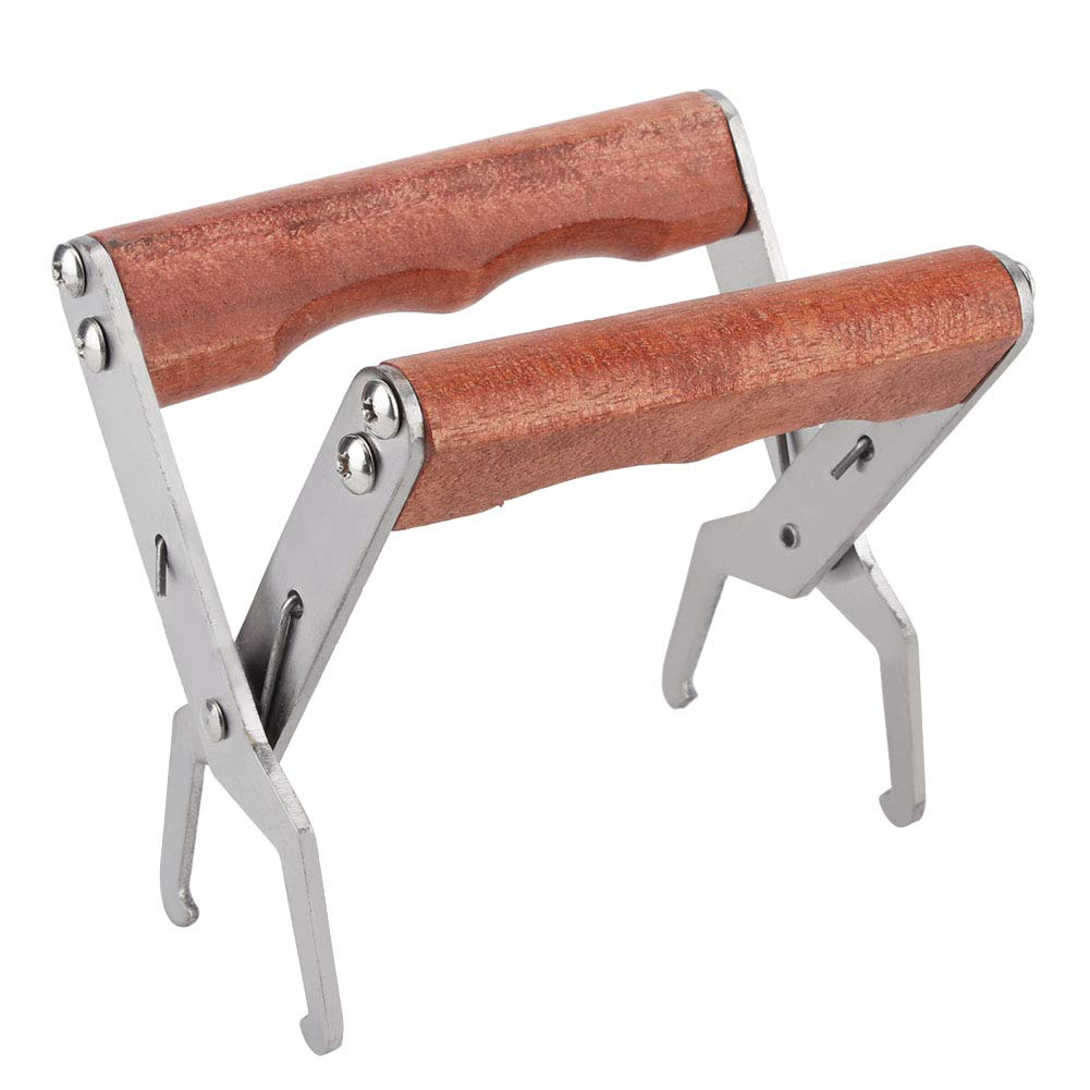 AUNMAS Beehive Clip Stainless Steel Bee Frame Holder Clamp Tong Lifter Capture Gripper Apiculture Tool Beekeeping Equipment for Beekeeper