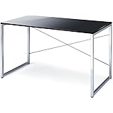 サンワダイレクト パソコンデスク W120&times;D60cm 高級感のある艶やかな天板 おしゃれ ブラック 100-DESK039BK