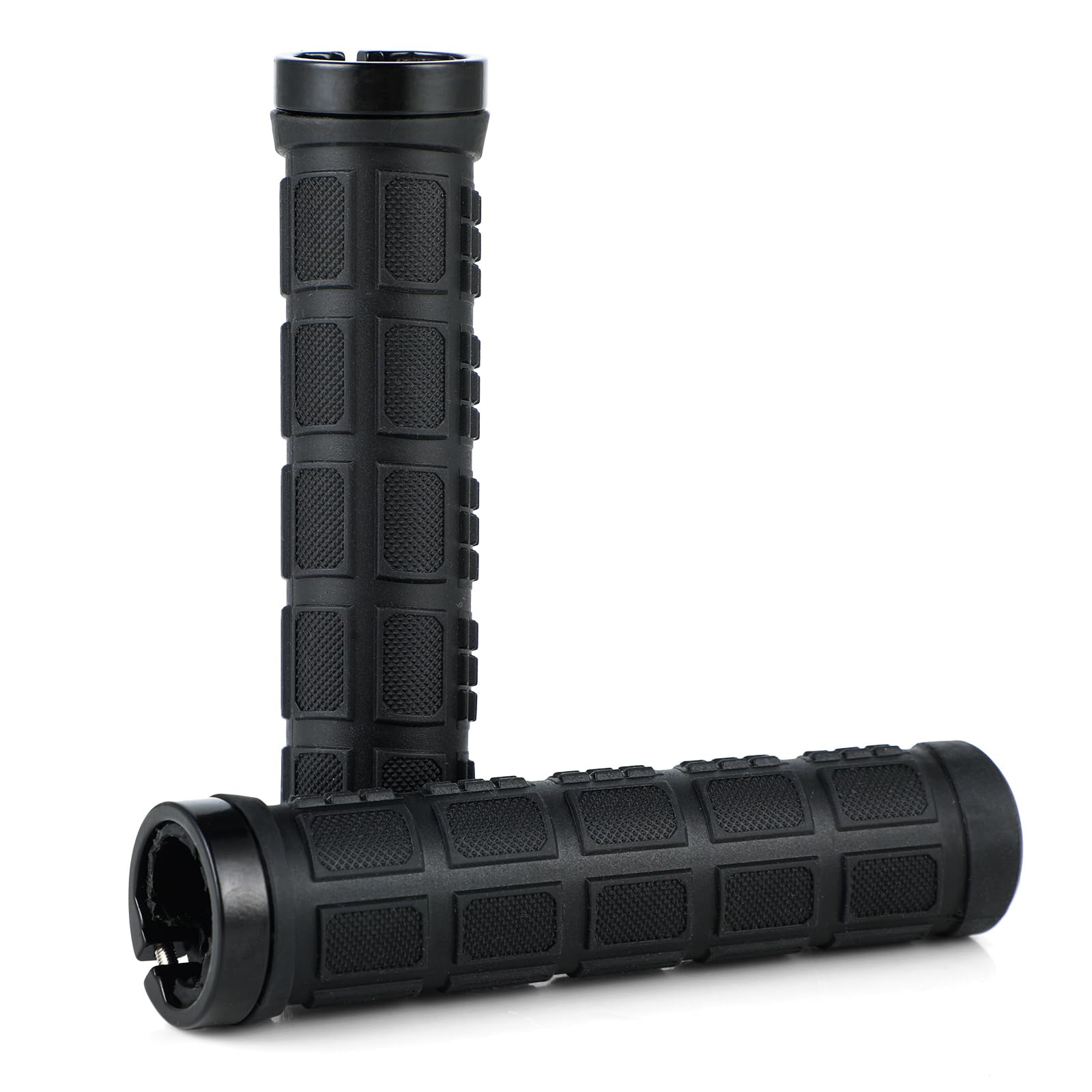 ZCYLPT Bike Handlebar Grips,Professional Mountain Bicycle Grips with Aluminum Lock Non-Slip Rubber Handle Grip for Bicycle MTB Cycling (061)