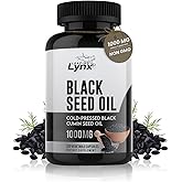 Leaping Lynx Black Seed Oil 1000mg – Cold-Pressed Nigella Sativa Softgels for Immune, Heart, Joint & Skin Health | 120 Softgels (60-Day Supply) | Non-GMO, Cold Pressed Black Cumin Seed Oil