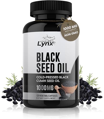 Amazon.com: Leaping Lynx Black Seed Oil 1000mg – Cold-Pressed