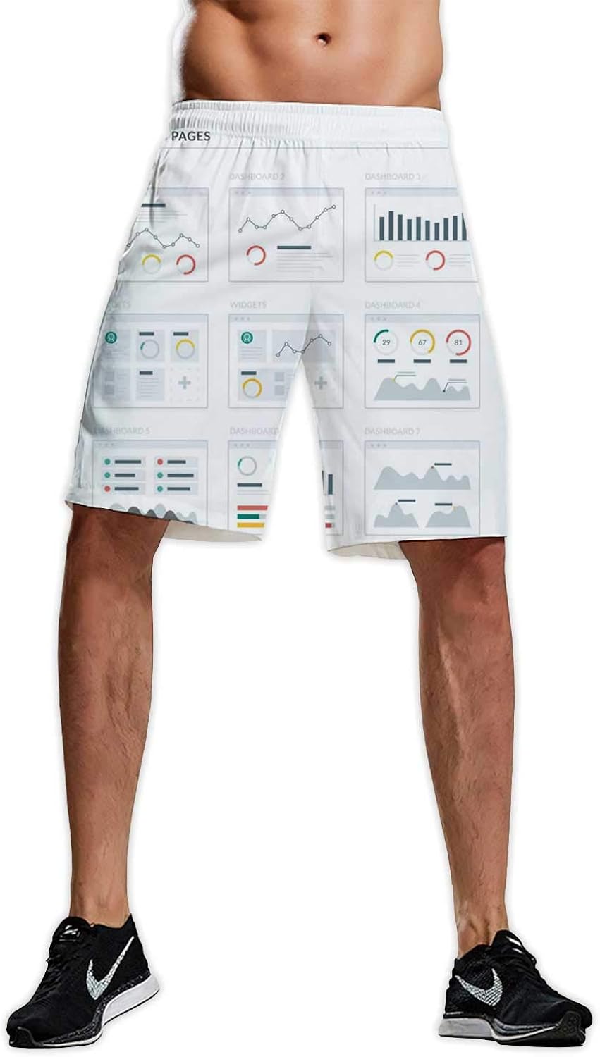 Snowman Christmas,Casual Shorts for Men Snowflake M