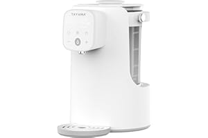 TAYAMA 8.5-Cup White Smart Digital Glass Hot Water Dispenser with Removable Jug