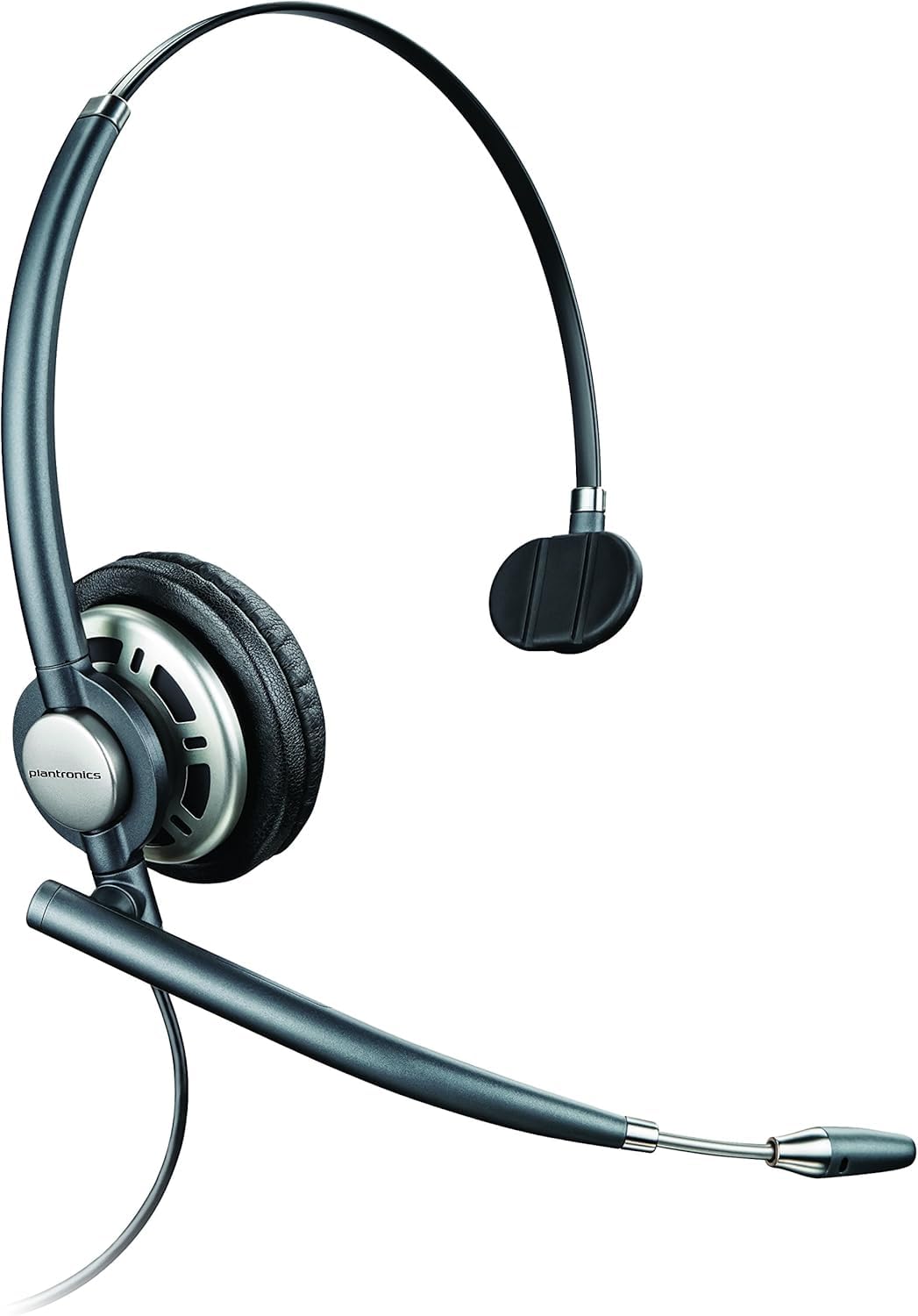 Plantronics EncorePro HW710D Over-the-Head Monaural Corded Headset with Noise Cancelling Microphone