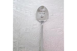 Grandma Gift Spoons from Grandkids Grandchildren Grandma's Tea Spoon for Grandma Grandmother Tea Lovers Gifts for Grandma Nan