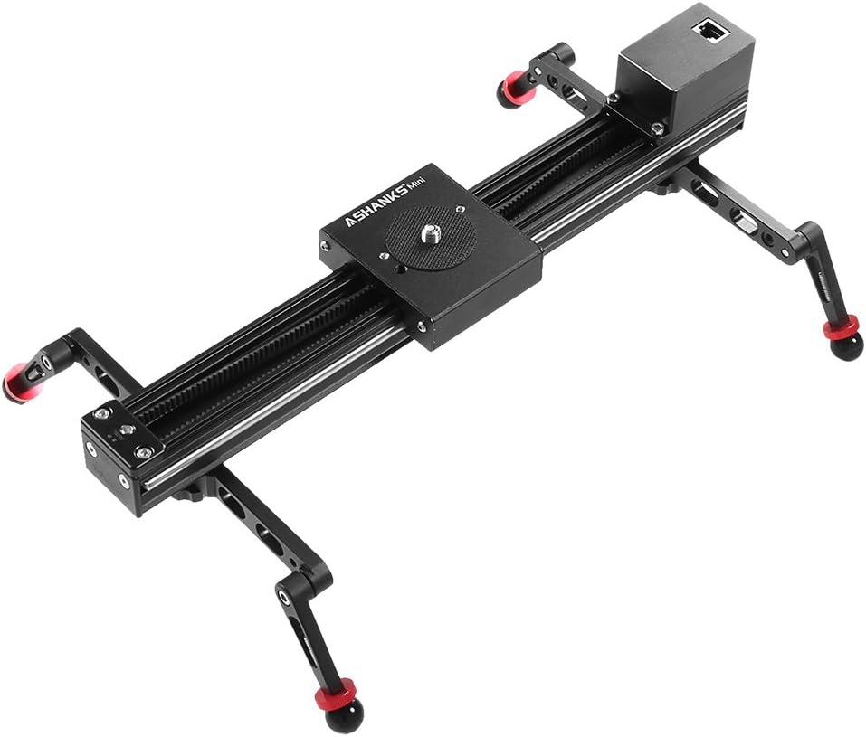ASHANKS 19" Motorized Camera Slider Mini Track Dolly for DSLR Camera Timelapse Video Tracking Shooting