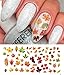 Autumn - Fall Leaves Water Slide Nail Art Decals Set #2 - Salon Quality 5.5
