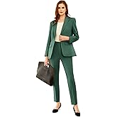 Women's Suits for Work Professional, Dressy Pant Suits for Women 2 Piece Outfits, Business Suit Set for Work