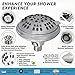 ShowerMaxx Luxury Spa Series Shower Head, 6 Spray Setting, 4.5 Inch Adjustable High Pressure Shower Head Fixture for Hard Water, 360-Degree Tilt Massage Shower System - Polished Chrome Shower Head