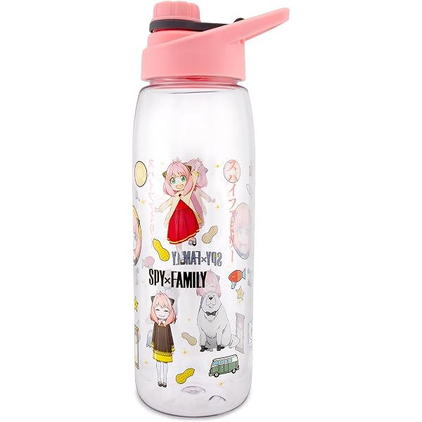 Amazon.com: Silver Buffalo Spy x Family Anya Icons Water Bottle