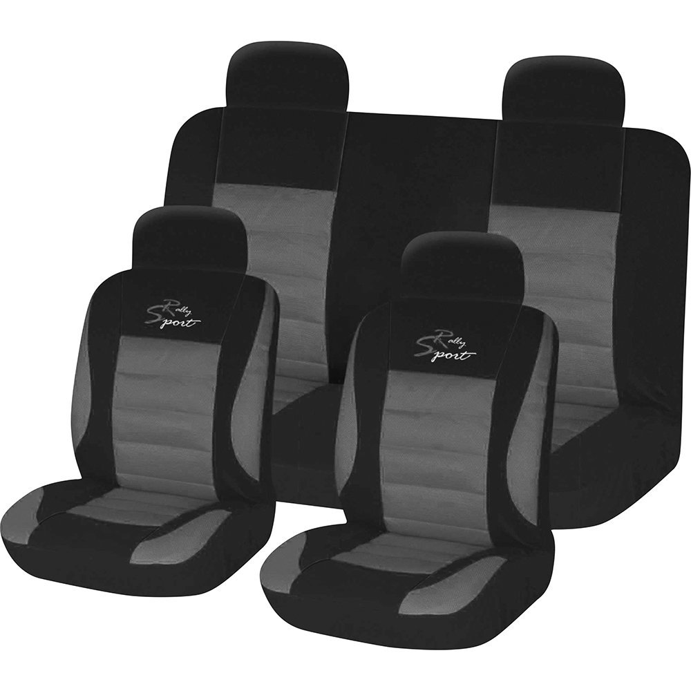 Mobel Wohnen 8pc Rally Sport Universal Car Seat Cover Set With A