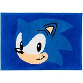 Sega Sonic The Hedgehog Gamer Kids Non Slip Poly Knit Plush Bathroom Mat Rug (Officially Licensed Product) By Franco