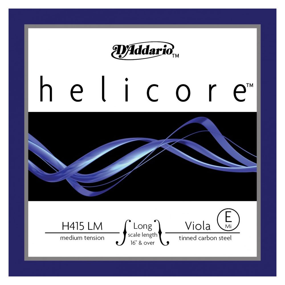 D'Addario Helicore Long Scale Medium Tension Single E String for Viola