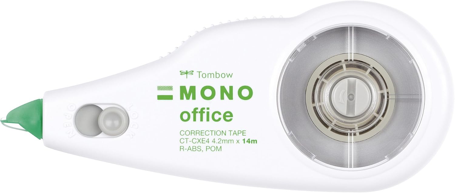 Tombow Mono Office Correction Roller, refillable, 4.2 mm x 14 m, Centred Correction for Left & Right-handers - Image 3