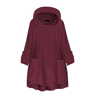 Womens Long Winter Coat Plush Jacket Plain Hoodie Egypt Ubuy