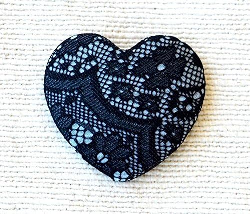 Blue Heart Brooch