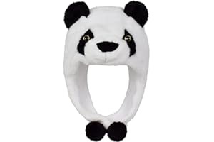 Lacheln Animal Plush Hats for Boys Girls Women Men Halloween Party Costume Winter Soft Warm Funny Beanies for Teen Adult