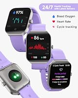 TOOBUR Smart Watch Women Alexa 1.95" Calls IP68 Fitness Tracker Heart Rate Sleep view 3